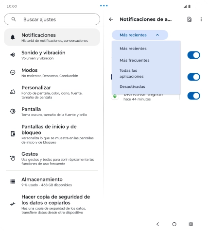 Pulsa Todas las aplicaciones.