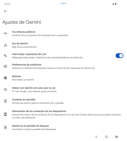 Sigue las indicaciones de la pantalla para seleccionar los ajustes deseados. Sigue las indicaciones de la pantalla para seleccionar los ajustes deseados.