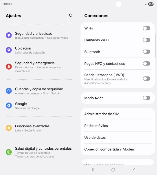 Pulsa Cuentas y copia de seguridad. Pulsa Cuentas y copia de seguridad.