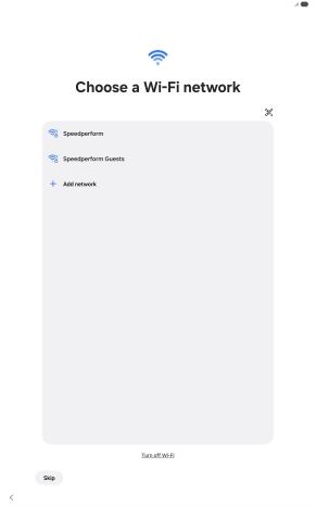 Press the required Wi-Fi network. Press the required Wi-Fi network.