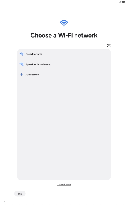 Press the required Wi-Fi network. Press the required Wi-Fi network.