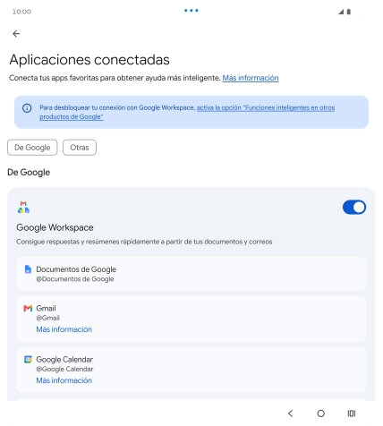 Pulsa el indicador junto a la extensión deseada para activar la función. Pulsa el indicador junto a la extensión deseada para activar la función.