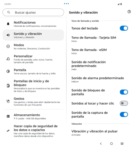 Pulsa Tono de llamada - Tarjeta SIM. Pulsa Tono de llamada - Tarjeta SIM.