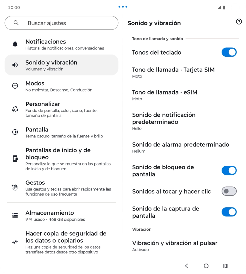 Pulsa Tono de llamada - Tarjeta SIM. Pulsa Tono de llamada - Tarjeta SIM.