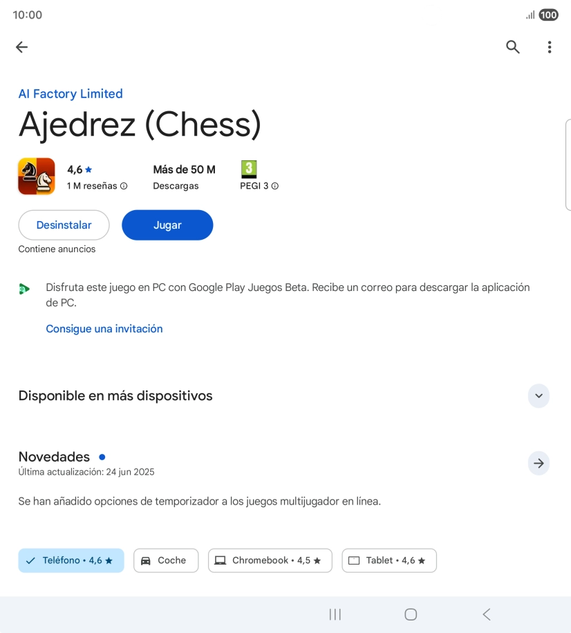 Pulsa Desinstalar.