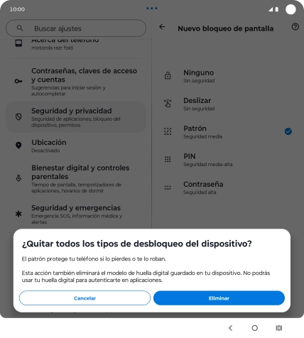 Pulsa Eliminar. Pulsa Eliminar.