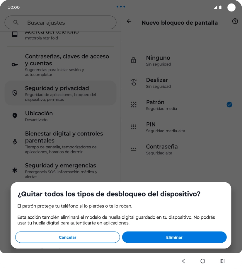 Pulsa Eliminar. Pulsa Eliminar.