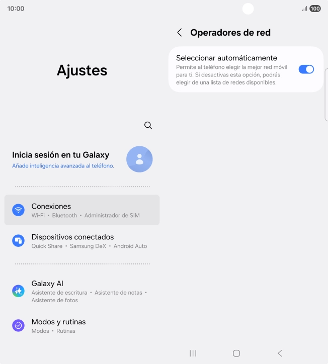 Pulsa el indicador junto a 