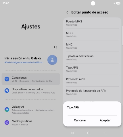 Introduce default y pulsa Aceptar. Introduce default y pulsa Aceptar.