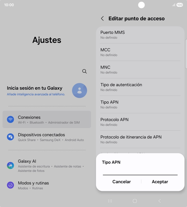 Introduce default y pulsa Aceptar. Introduce default y pulsa Aceptar.
