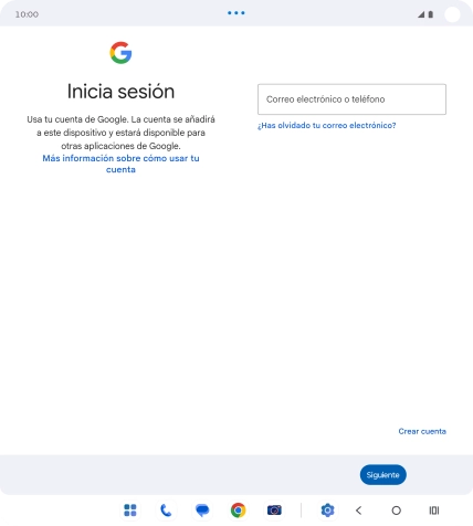 Si no tienes una cuenta de Google, pulsa Crear cuenta y sigue las indicaciones de la pantalla para ver cómo crear una cuenta nueva.