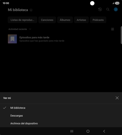 Pulsa una categoría y desplázate al archivo de música deseado. Pulsa una categoría y desplázate al archivo de música deseado.