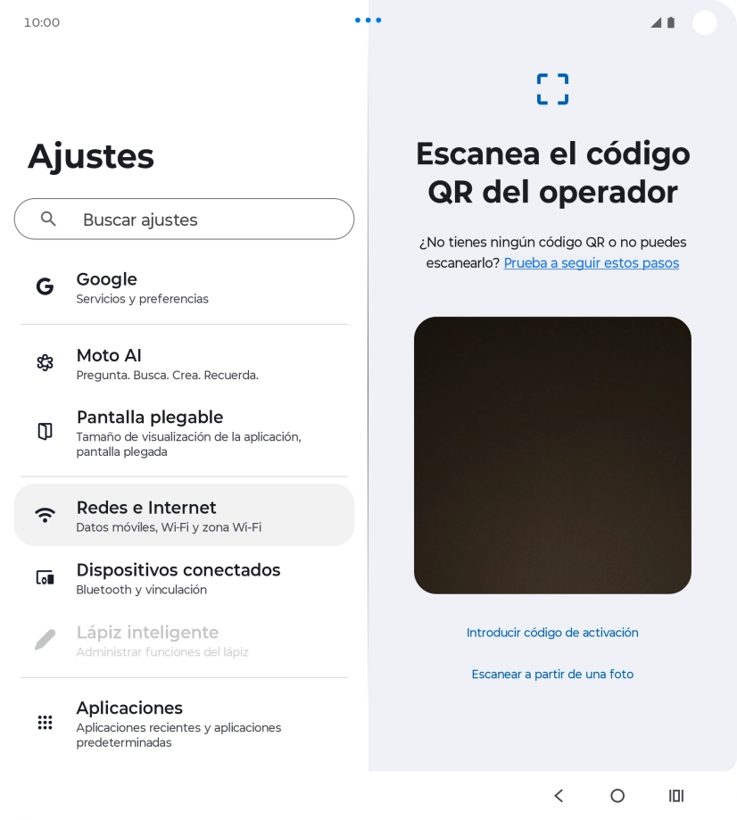 Coloca el código QR dentro del marco de la cámara del teléfono para escanearlo. Coloca el código QR dentro del marco de la cámara del teléfono para escanearlo.