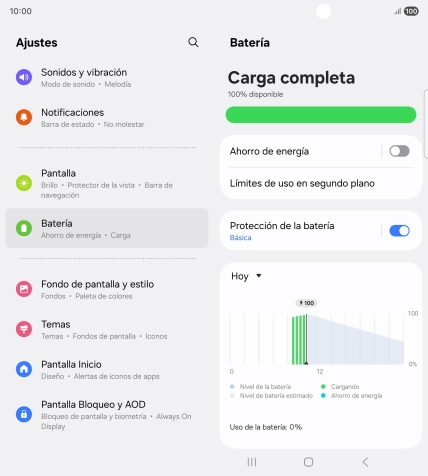 Pulsa Ahorro de energía. Pulsa Ahorro de energía.