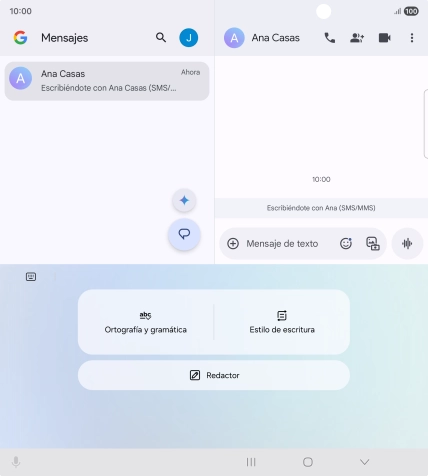 Para generar un texto, pulsa Redactor y sigue las indicaciones de la pantalla para utilizar la función. Para generar un texto, pulsa Redactor y sigue las indicaciones de la pantalla para utilizar la función.