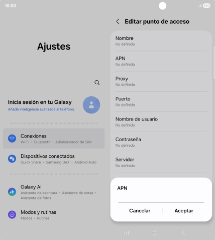 Introduce airtelwap.es y pulsa Aceptar. Introduce airtelwap.es y pulsa Aceptar.