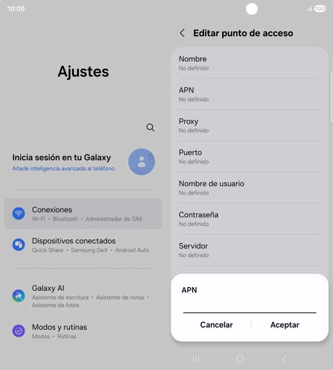 Introduce airtelwap.es y pulsa Aceptar. Introduce airtelwap.es y pulsa Aceptar.
