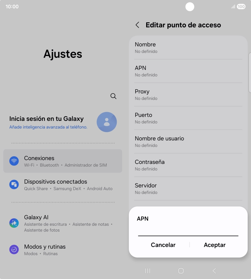 Introduce airtelwap.es y pulsa Aceptar. Introduce airtelwap.es y pulsa Aceptar.