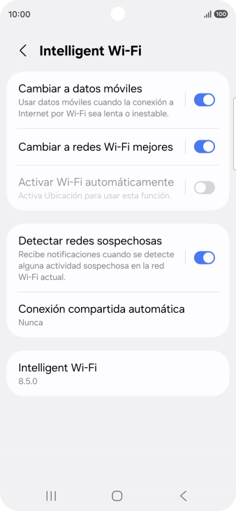 Pulsa el indicador junto a 