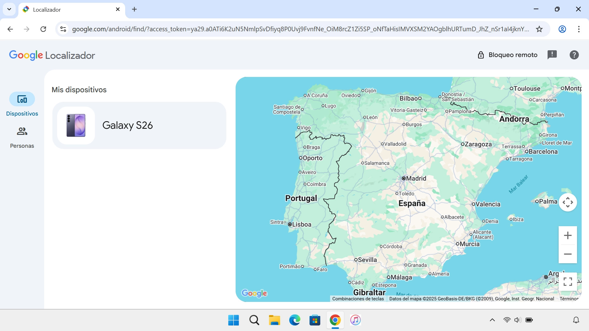 Haz clic en el dispositivo deseado.