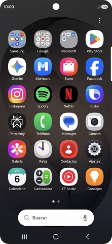 Abre una app que sea compatible con esta función, por ejemplo, Mensajes.