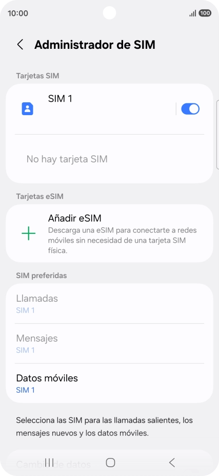 Pulsa Añadir eSIM.