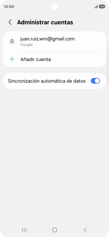 Pulsa Añadir cuenta.
