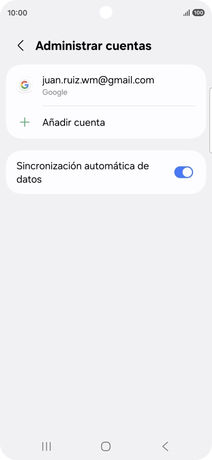 Pulsa Añadir cuenta.
