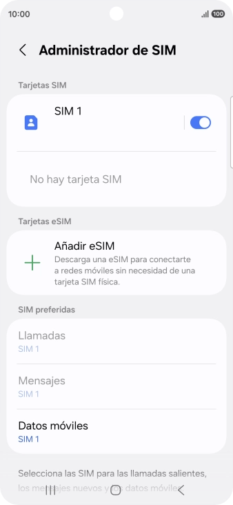 Pulsa Añadir eSIM.