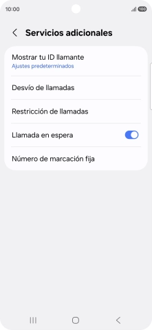 Pulsa Desvío de llamadas.