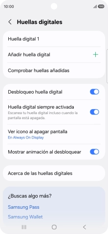 Pulsa los ajustes deseados para activarlos o desactivarlos.
