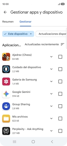 Pulsa la app deseada.