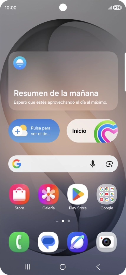 Cuando el icono de carga de batería aparece en la pantalla, el teléfono se está cargando.