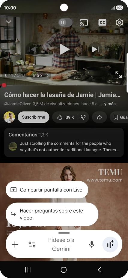 Pulsa Hacer preguntas sobre este vídeo.