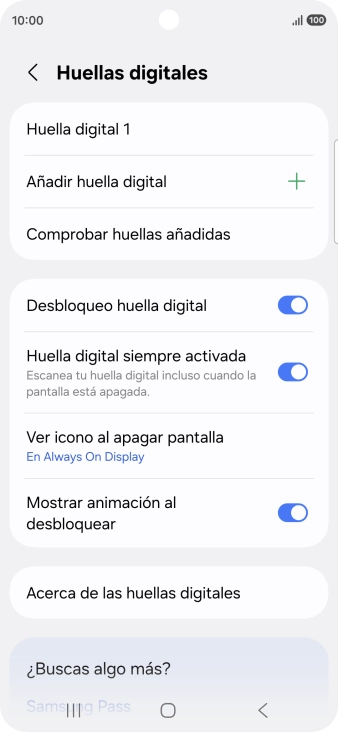 Pulsa los ajustes deseados para activarlos o desactivarlos.