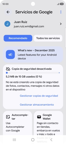 Pulsa Todos los servicios.