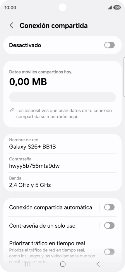 Pulsa Nombre de red.