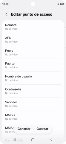 Pulsa Nombre.