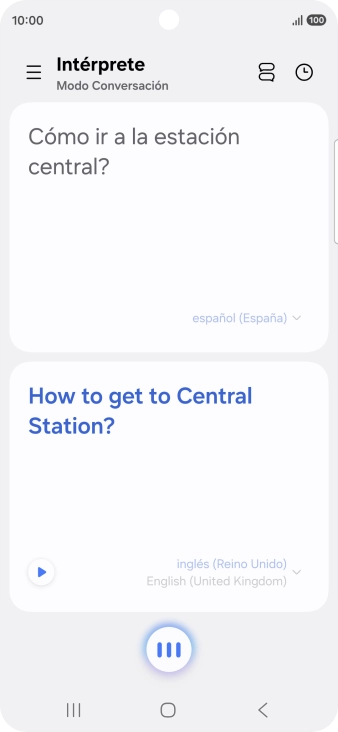 Sigue las indicaciones de la pantalla para seleccionar los ajustes de idioma deseados y utilizar la función.
