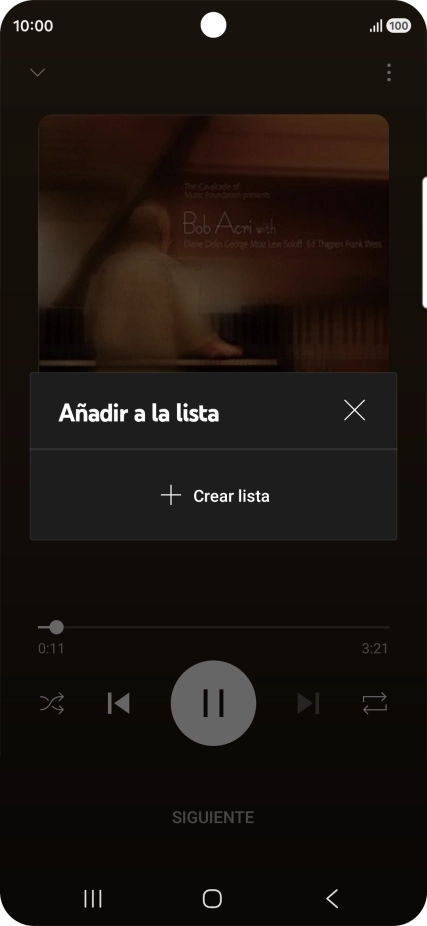 Pulsa Crear lista.