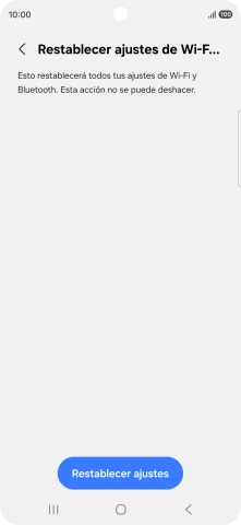 Pulsa Restablecer ajustes.