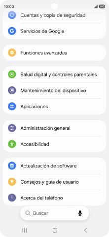 Pulsa Administración general.