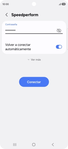 Introduce la contraseña de la red wifi y pulsa Conectar.
