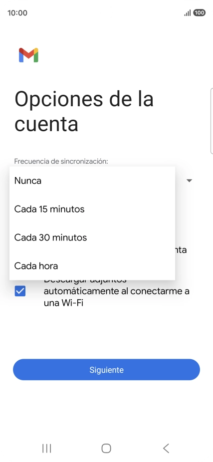 Pulsa el ajuste deseado.