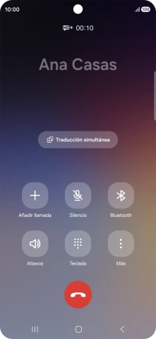 Pulsa Traducción simultánea.