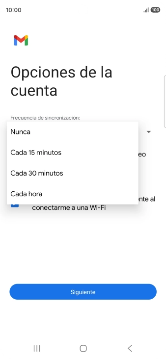 Pulsa el ajuste deseado.