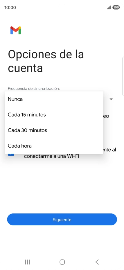 Pulsa el ajuste deseado.