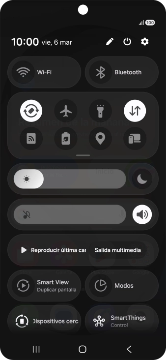 Pulsa el icono de ajustes.