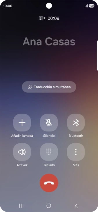 Pulsa Traducción simultánea.