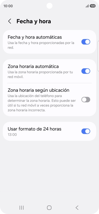 Pulsa la tecla de inicio para terminar y regresar a la pantalla de inicio.